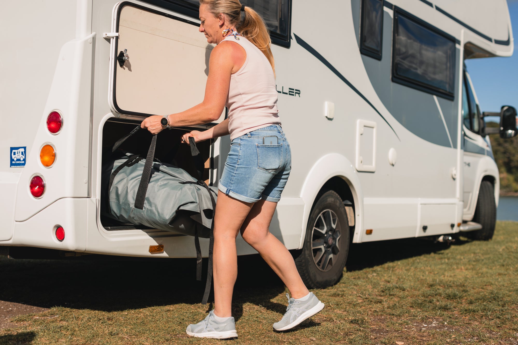 True Kit inflatables pack down very small and make great boats from RVs and caravans