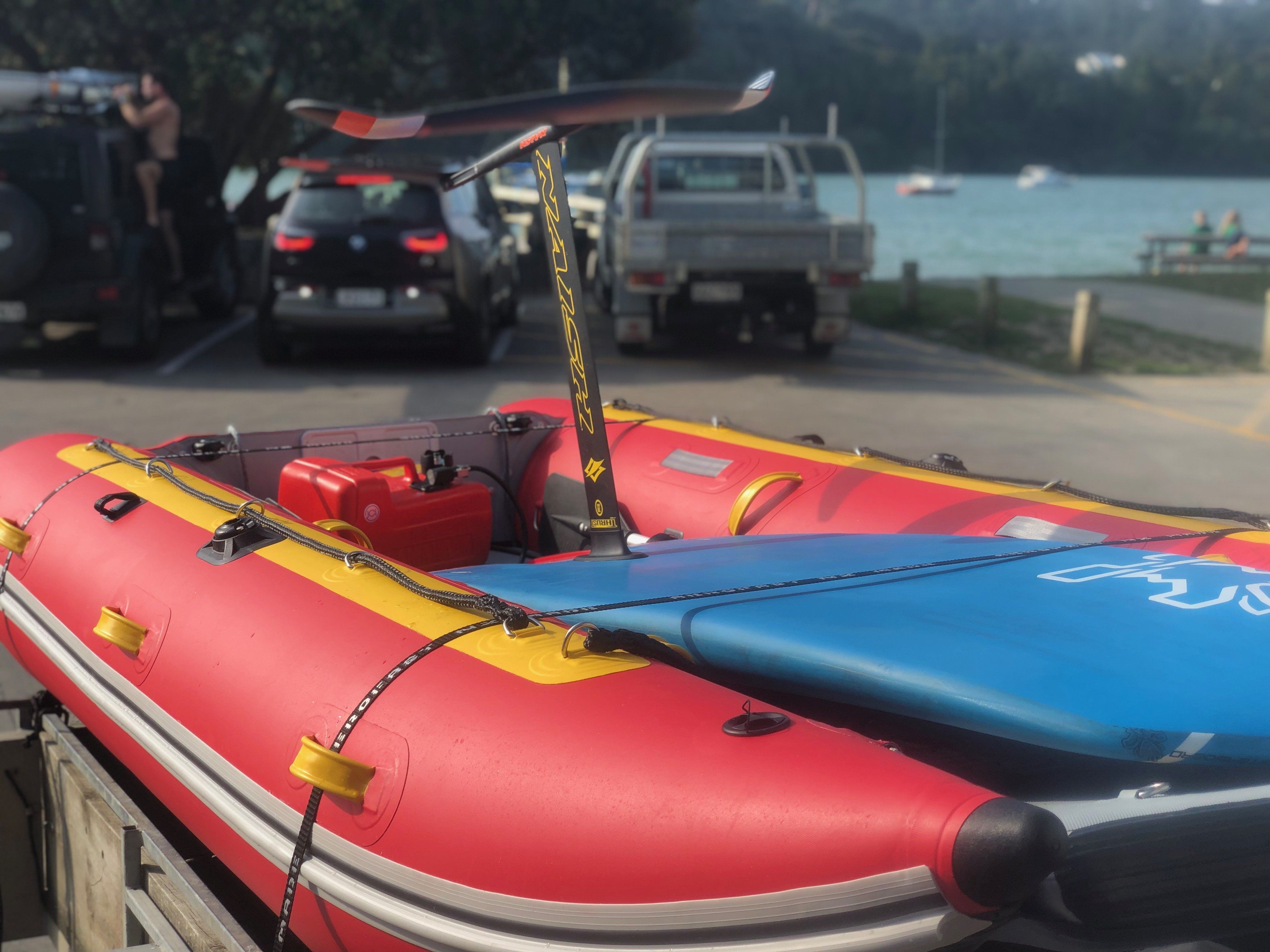 Foiling Behind a True Kit Inflatable