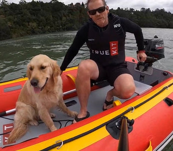 True Kit Discoverys are perfect dog boats with the landing craft bow making access very easy