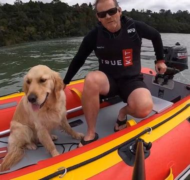 True Kit Discoverys are perfect dog boats with the landing craft bow making access very easy