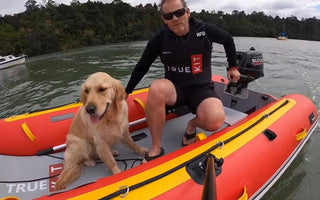 True Kit Discovery boats are perfect dog boats with the landing craft bow making access very easy