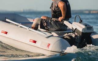 True Kit Inflatable powered by an Electric Outboard Motor