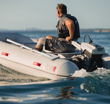 True Kit Inflatable powered by an Electric Outboard Motor