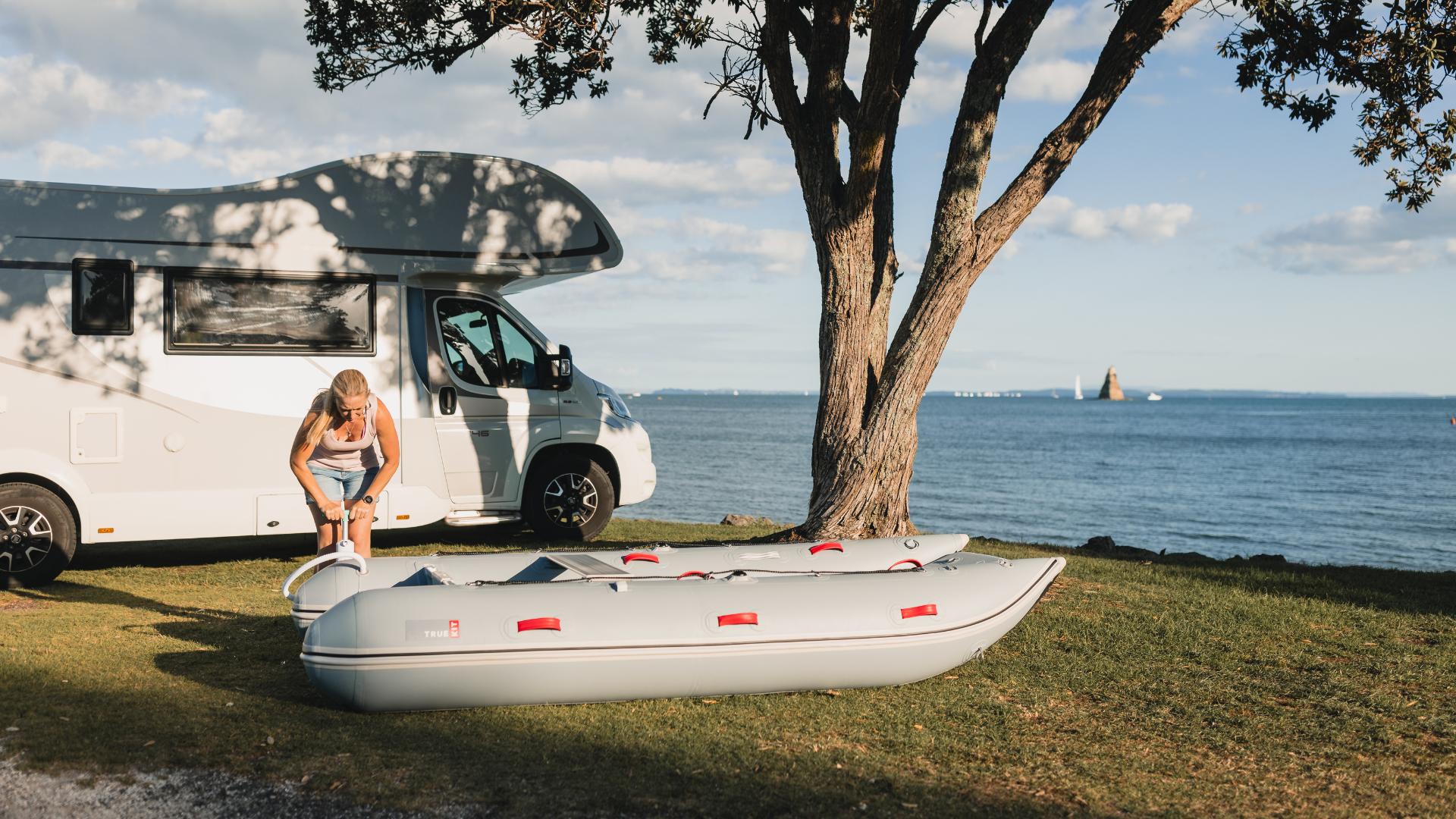 Inflate & Deflate a True Kit Inflatable Catamaran