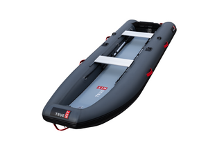 True Kit Tactician Inflatable boat with visible branding on a white background