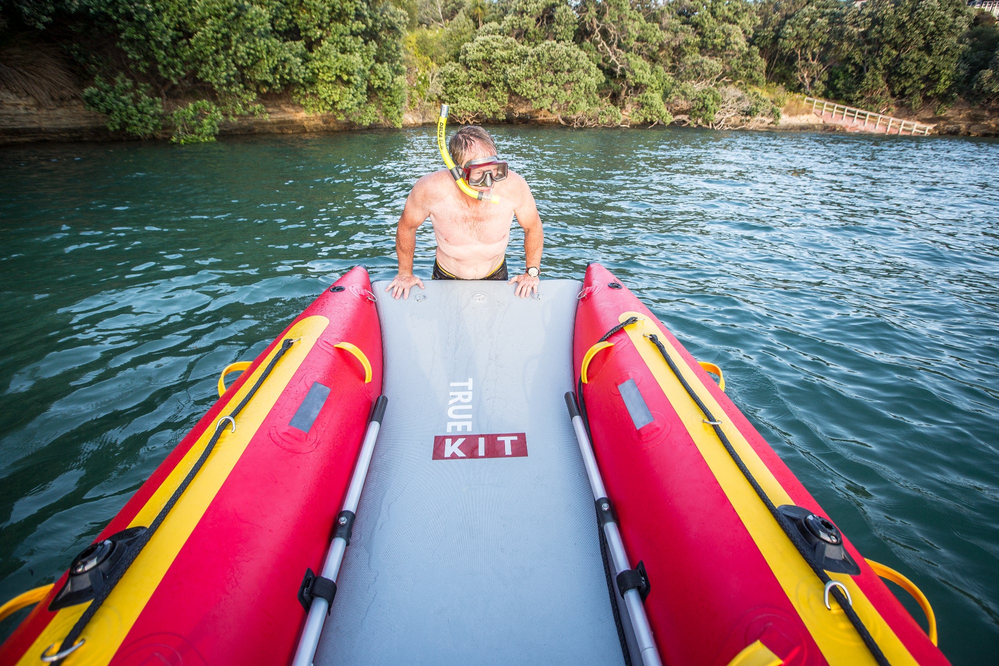 True Kit lightweight, stable, portable inflatable catamarans